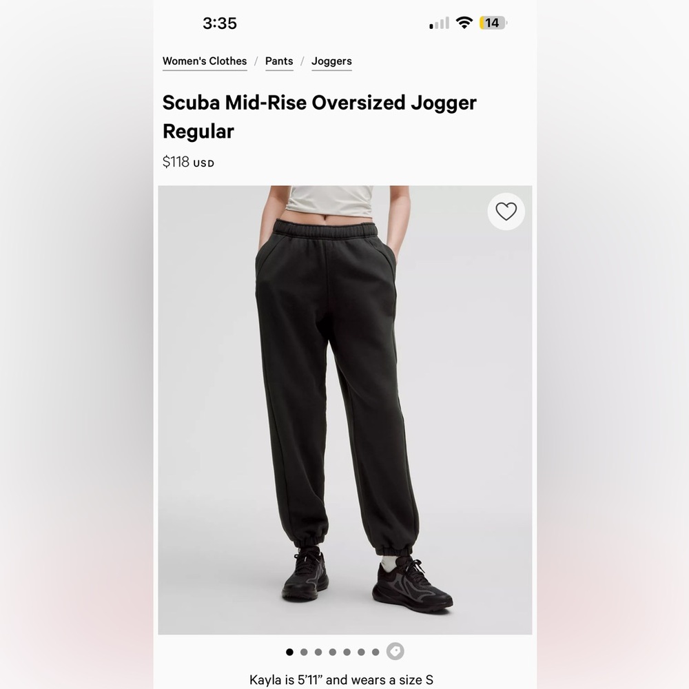 Lululemon black scuba sweatpants 🖤